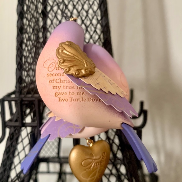 Hallmark 2012 Keepsake Two Turtle Doves - 12 Days Of Christmas - Picture 5 of 5